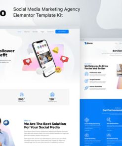 Zocio – Social Media Marketing Agency Elementor Template Kit