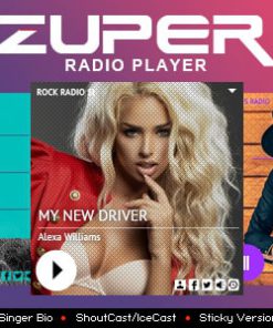 Zuper - Shoutcast and Icecast Radio Player With History - Elementor Widget Addon