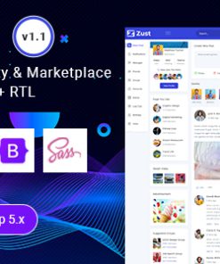 Zust - Social Community & Marketplace HTML Template